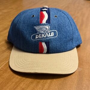 Dekalb Vintage Blue and Tan Baseball Hat